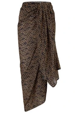 Casablanca Recycled Chiffon Multiway Sarong - Gold Chain 14 Casablanca Recycled Chiffon Multiway Sarong - Gold Chain -Sultry Curve 308000 20230519165000