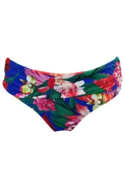 Antigua Fold Over Brief - Blue Floral -Sultry Curve 308221 20230124120000