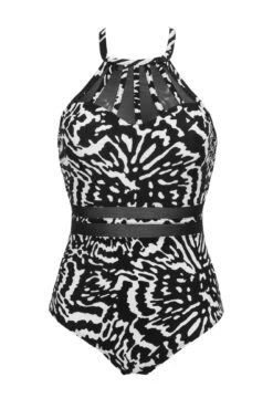 Beach Bound High Neck Swimsuit - Mono -Sultry Curve 308285 20230124140700