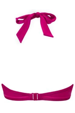 Azure Halter Lightly Padded Underwired Top - Pink -Sultry Curve 310324 20230220153200