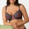 Amour Non Padded Bra - Slate/Coral -Sultry Curve 310500 20230220160200