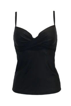 Free Spirit Underwired Lightly Padded Tankini Top - Black 10 Free Spirit Underwired Lightly Padded Tankini Top - Black -Sultry Curve 311191 20230223154600