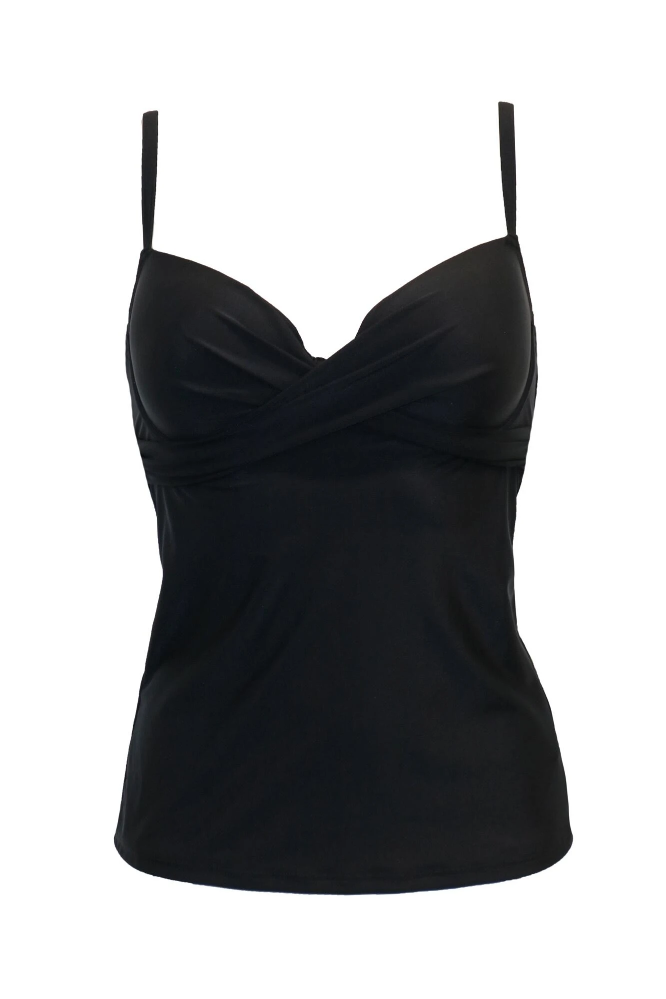 Free Spirit Underwired Lightly Padded Tankini Top - Black 6 Free Spirit Underwired Lightly Padded Tankini Top - Black - Image 4