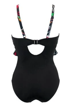 Hot Spots Frill Control Swimsuit - Black Multi 13 Hot Spots Frill Control Swimsuit - Black Multi -Sultry Curve 311264 20230223163300