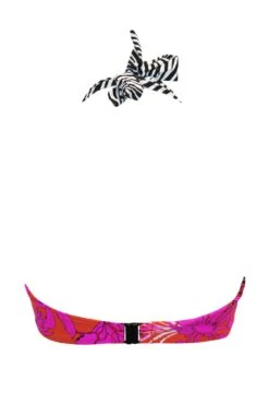 In The Mix Strapless Lightly Padded Underwired Top - Animal Mix -Sultry Curve 311839 20230302120300