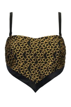 Casablanca Underwired Removable Straps Scarf Top - Gold Chain 17 Casablanca Underwired Removable Straps Scarf Top - Gold Chain -Sultry Curve 311972 20230530091700