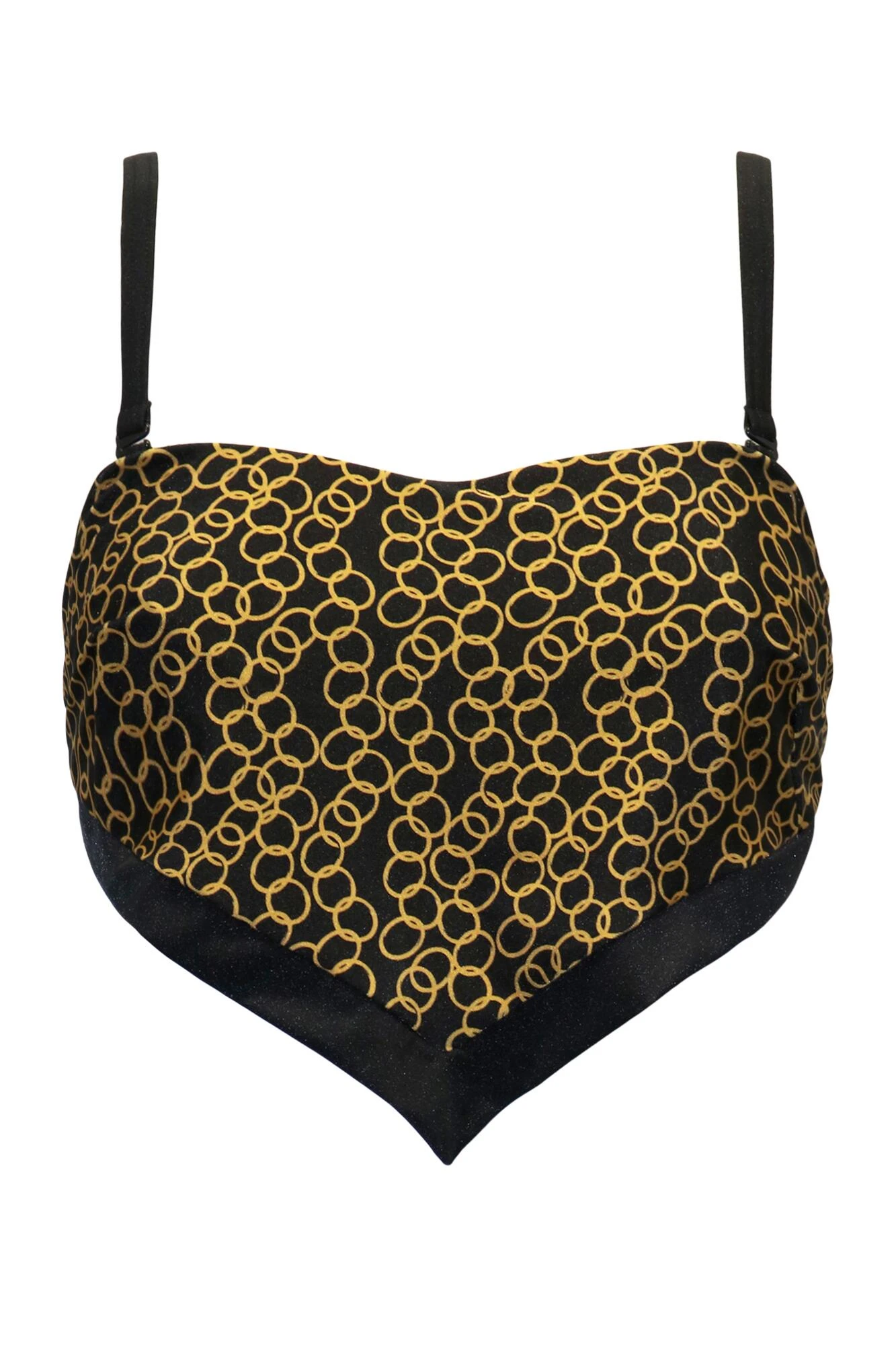 Casablanca Underwired Removable Straps Scarf Top - Gold Chain 8 Casablanca Underwired Removable Straps Scarf Top - Gold Chain - Image 7