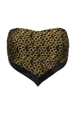 Casablanca Underwired Removable Straps Scarf Top - Gold Chain 18 Casablanca Underwired Removable Straps Scarf Top - Gold Chain -Sultry Curve 311973 20230530091700