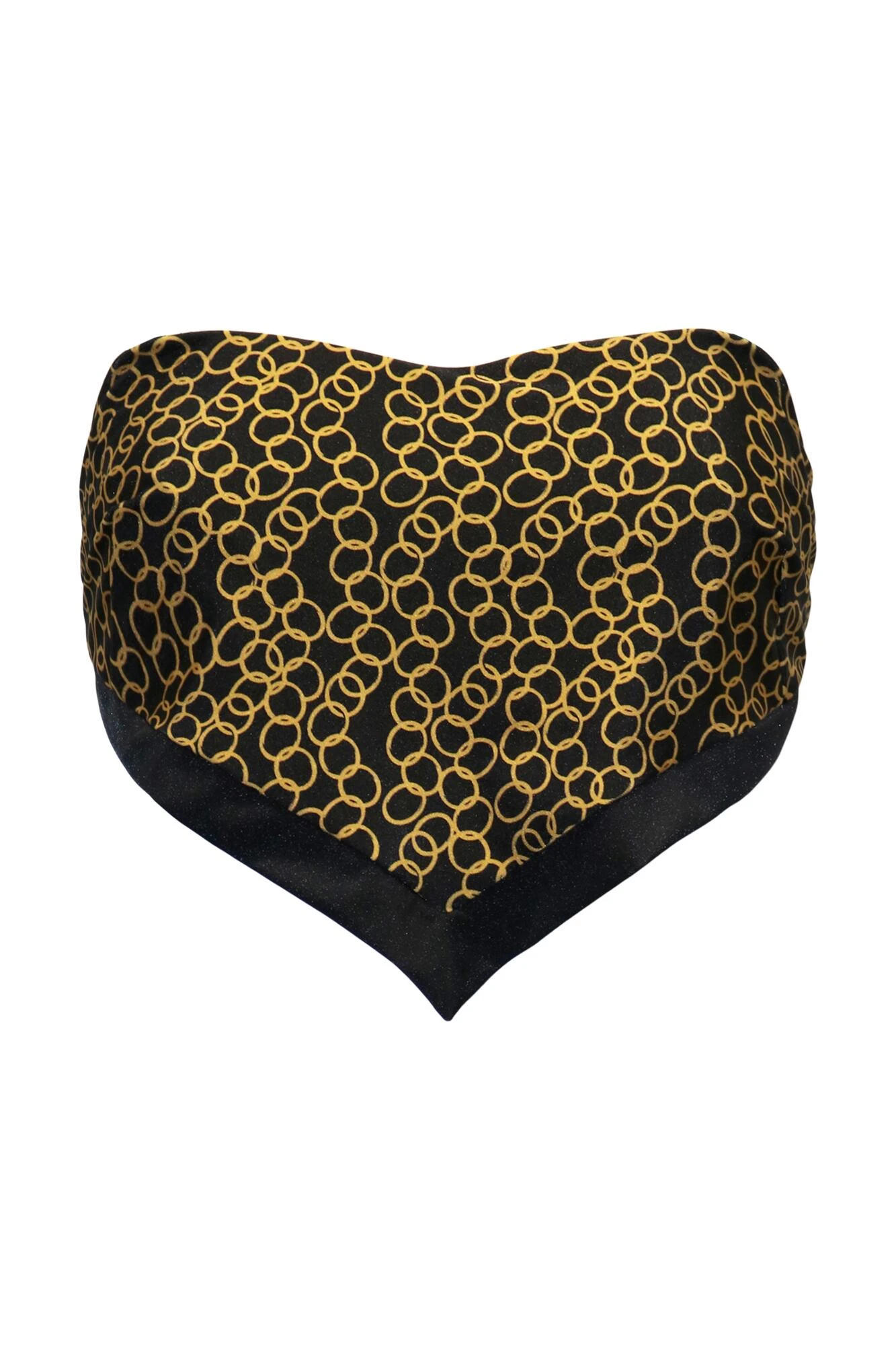 Casablanca Underwired Removable Straps Scarf Top - Gold Chain 9 Casablanca Underwired Removable Straps Scarf Top - Gold Chain - Image 8