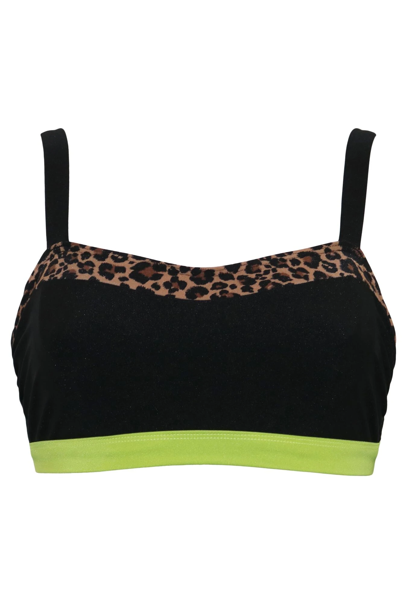 Palm Springs Colour Block Hidden Underwired Cami Top - Black/Lime 8 Palm Springs Colour Block Hidden Underwired Cami Top - Black/Lime - Image 6