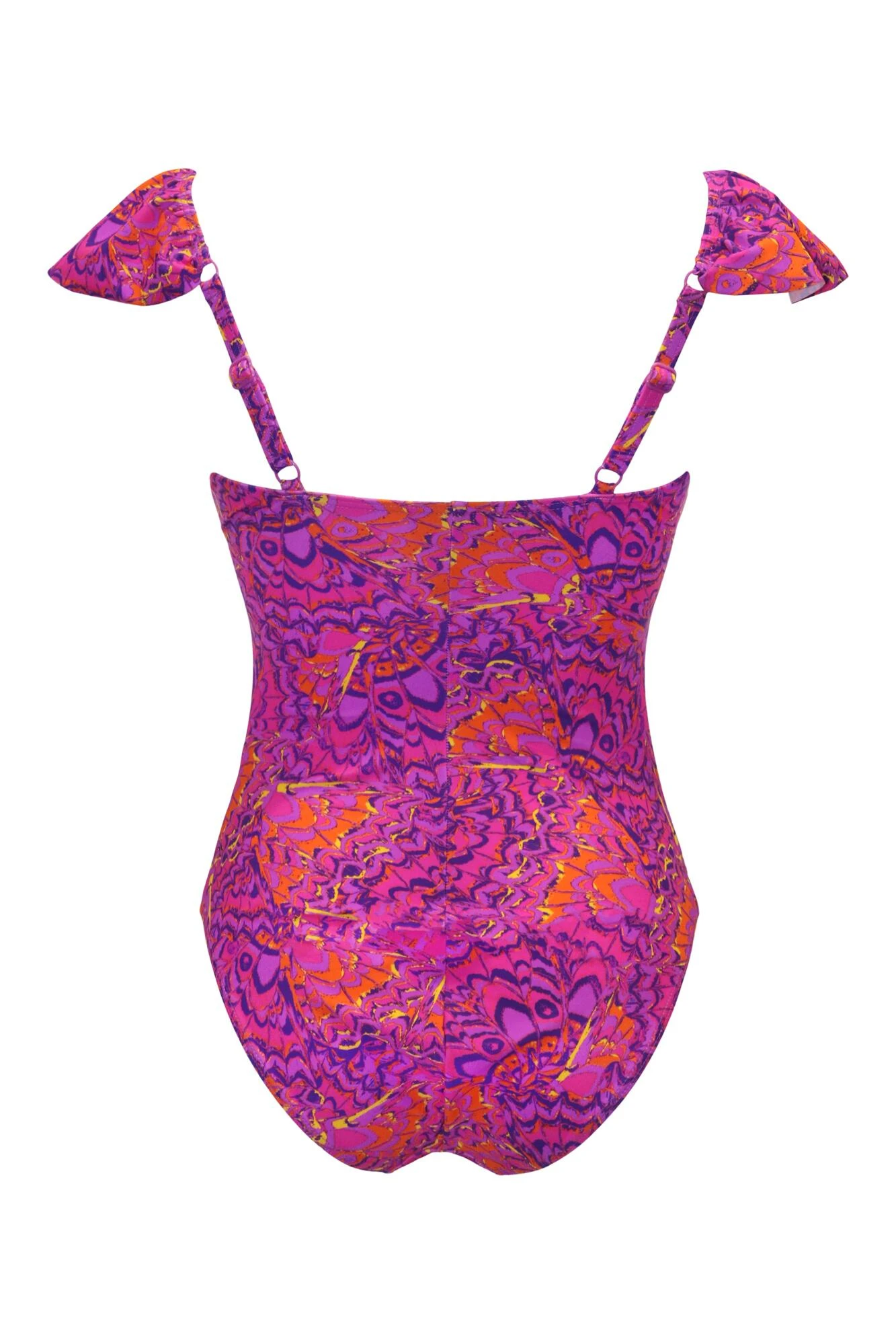 Bermuda Frill Tummy Control Swimsuit - Multi 8 Bermuda Frill Tummy Control Swimsuit - Multi - Image 6