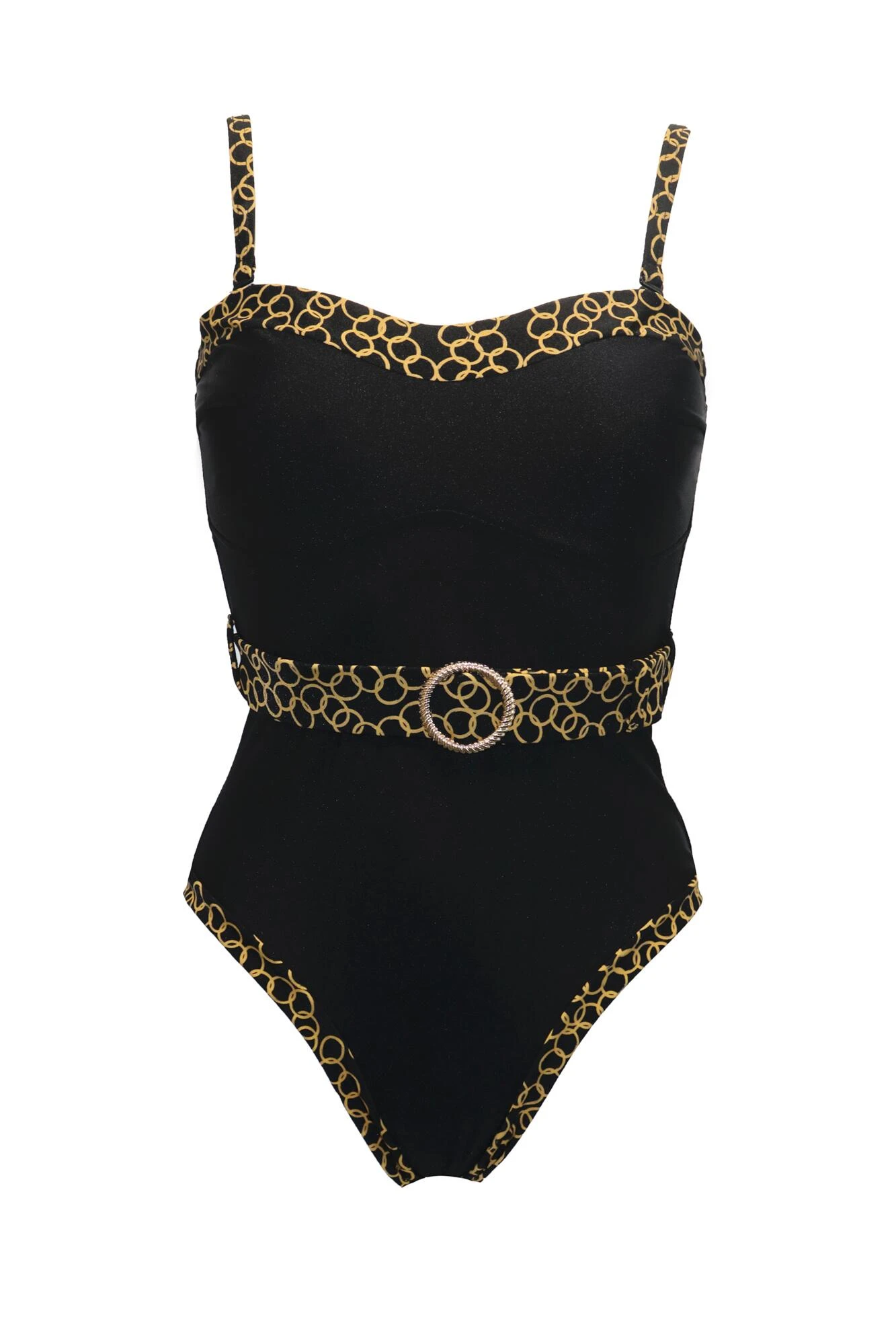 Casablanca Removable Straps Belted Control Swimsui - Gold Chain 7 Casablanca Removable Straps Belted Control Swimsui - Gold Chain - Image 5