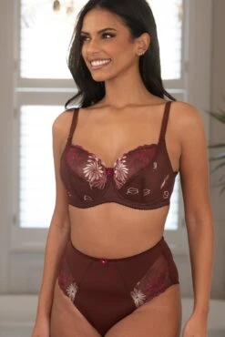 St Tropez Full Cup Bra - Chocolate/Red 11 St Tropez Full Cup Bra - Chocolate/Red -Sultry Curve 313028 20230329154300