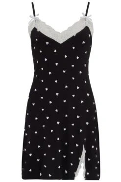 Sofa Loves Lace Hidden Support Soft Jersey Split C - Black/White -Sultry Curve 313318 20230417095800