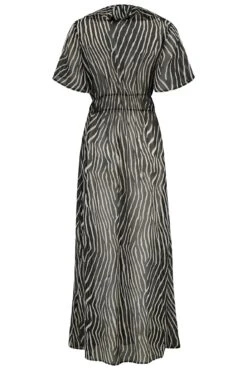 Frill Detail Double Tie Chiffon Kimono - Black/Neutral 21 Frill Detail Double Tie Chiffon Kimono - Black/Neutral -Sultry Curve 313737 20230519132200