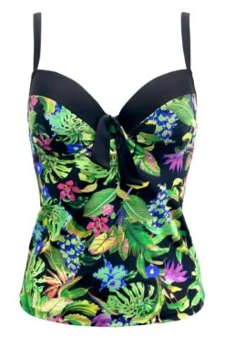 St Lucia Padded Underwired Tankini - Tropical 12 St Lucia Padded Underwired Tankini - Tropical -Sultry Curve 314063 20230405154700