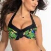 St Lucia Halter Underwired Non-Padded Top - Tropical 2 St Lucia Halter Underwired Non-Padded Top - Tropical -Sultry Curve 314121 20230406154300