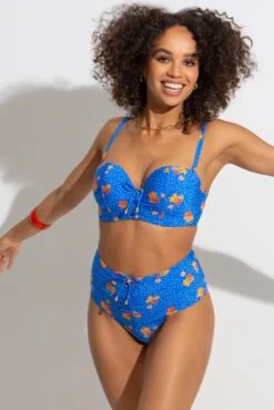 Santa Cruz Super High Waist Brief - Blue Floral -Sultry Curve 314478 20230421123100