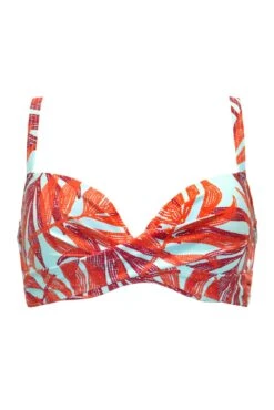 Free Spirit Lightly Padded UW Twist Front Top - Aqua Palm 10 Free Spirit Lightly Padded UW Twist Front Top - Aqua Palm -Sultry Curve 314631 20230419160100