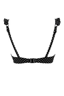 Sicily Underwired Push-Up Padded Top - Black/White -Sultry Curve 314772 20230420154500