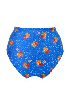 Santa Cruz Super High Waist Brief - Blue Floral -Sultry Curve 314862 20230421123100