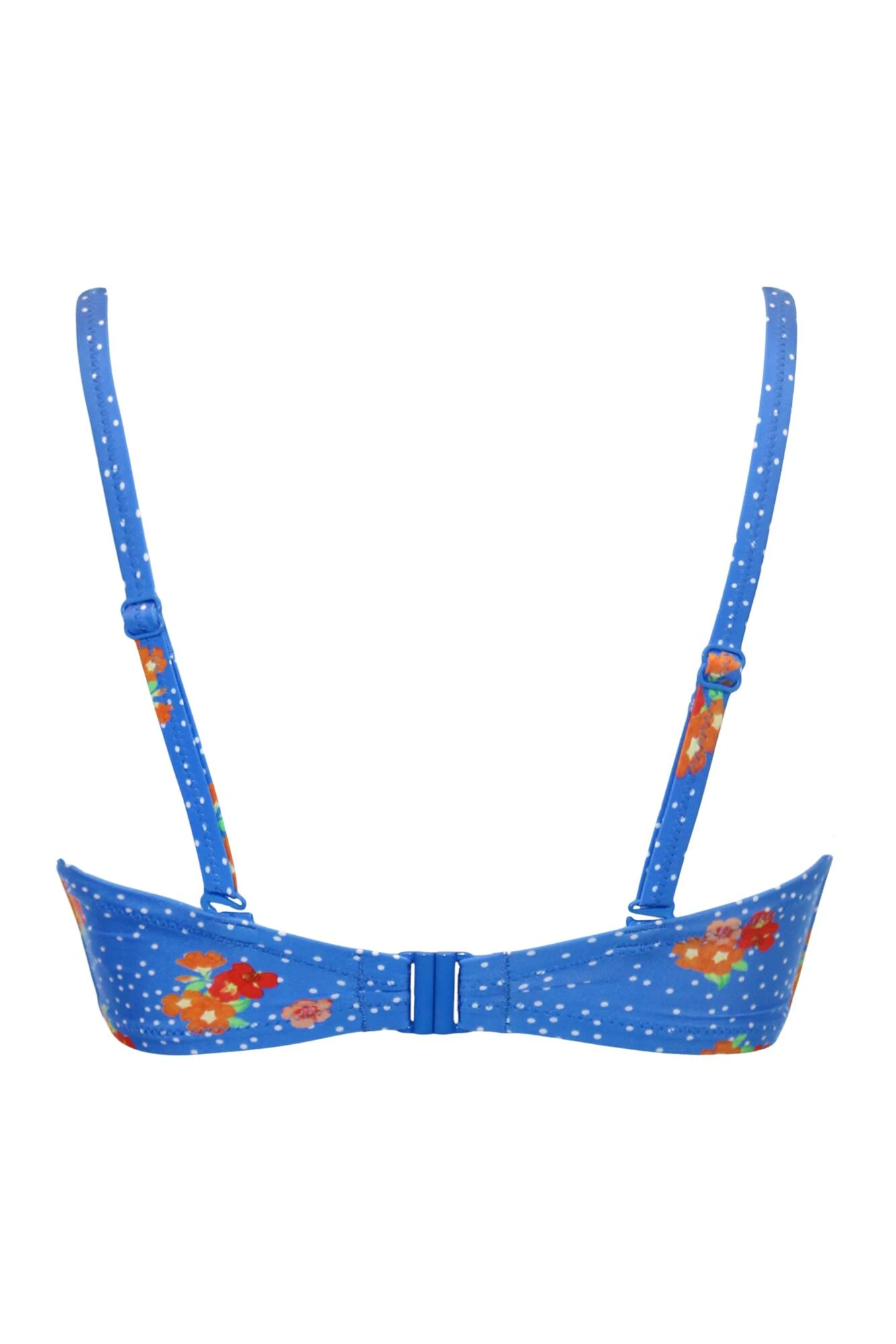 Santa Cruz Strapless Lightly Padded Underwired Top - Blue Floral 9 Santa Cruz Strapless Lightly Padded Underwired Top - Blue Floral - Image 7