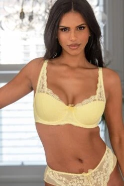 Flora Lightly Padded Underwired Bra - Yellow -Sultry Curve 314942 20230425101600