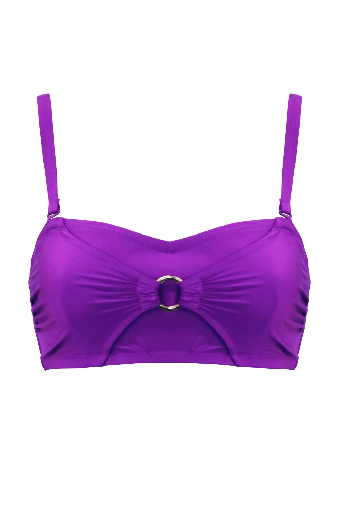 Samoa Strapless Bandeau Underwired Top - Purple 9 Samoa Strapless Bandeau Underwired Top - Purple - Image 7