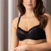 Luxe Linear Underwired Bra - Black/Blush -Sultry Curve 315051 20230425133000