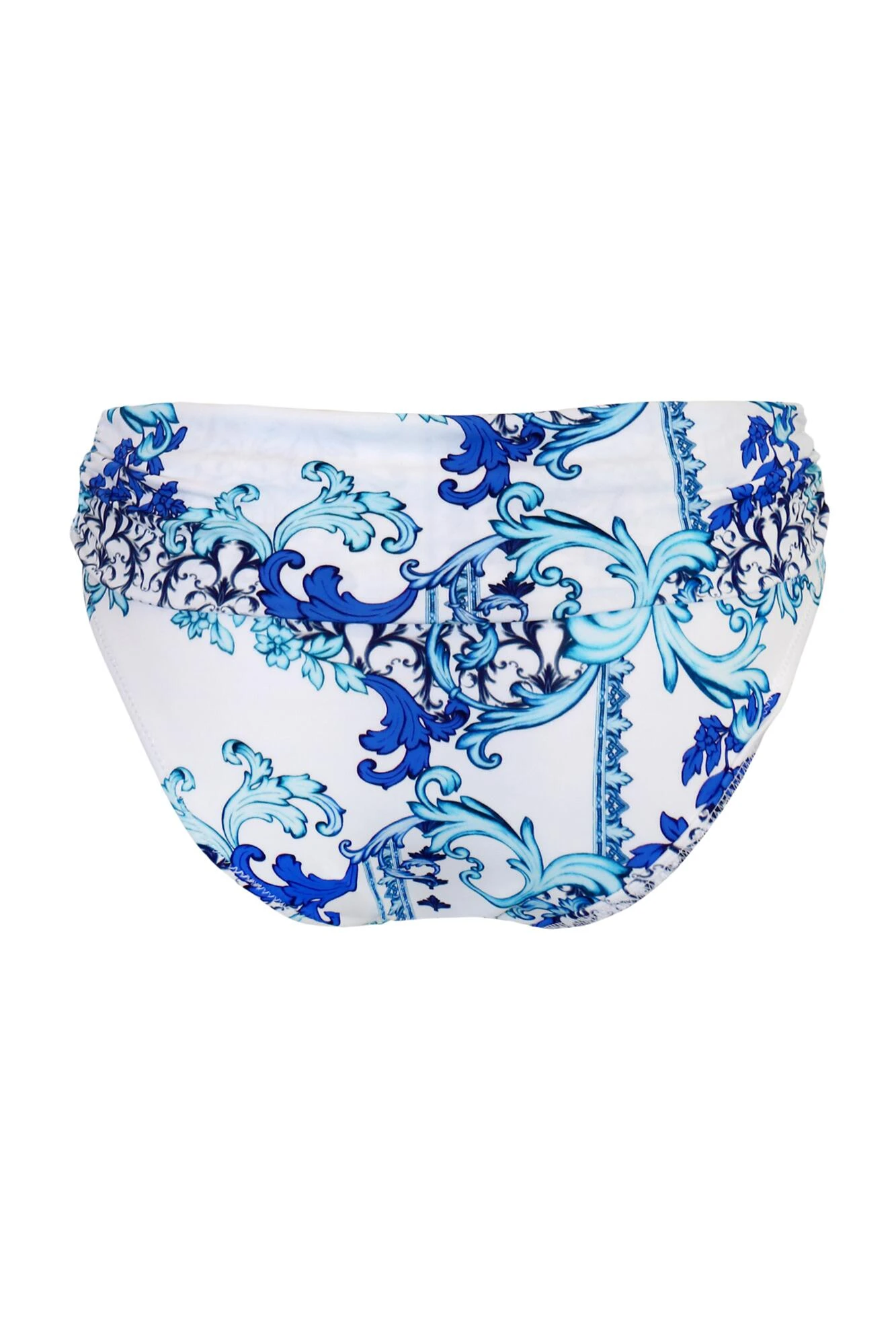 Amalfi Fold Over Brief - White/Blue 7 Amalfi Fold Over Brief - White/Blue - Image 5