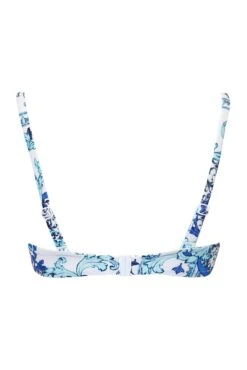 Amalfi Underwired Non-Padded Twist Front Top - White/Blue -Sultry Curve 315059 20230425133700