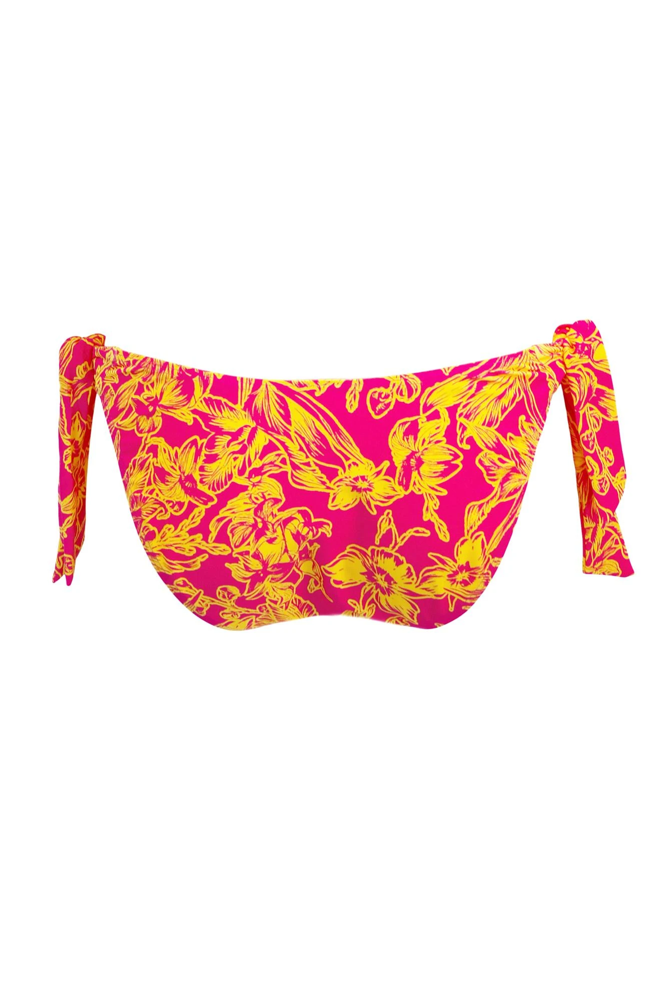 Freedom High Leg Tie Side Brief - Pink/Yellow 8 Freedom High Leg Tie Side Brief - Pink/Yellow - Image 6