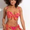 Freedom High Leg Tie Side Brief - Pink/Yellow -Sultry Curve 315161 20230425143200