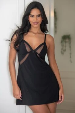 Viva Luxe Chemise - Black
