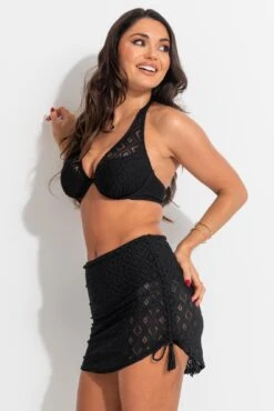 Summer Breeze Underwired Lightly Padded Halter Top - Black 10 Summer Breeze Underwired Lightly Padded Halter Top - Black -Sultry Curve 316207 20230516102400