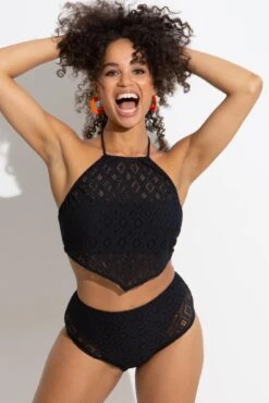 Summer Breeze High-Waist Brief - Black 9 Summer Breeze High-Waist Brief - Black -Sultry Curve 316215 20230516102400