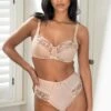 Sofia Emb Lace Embroidered Deep Brief - Latte -Sultry Curve 317260 20230602164900