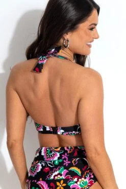 Sunshine Underwired Halter Top - Black Multi 11 Sunshine Underwired Halter Top - Black Multi -Sultry Curve 317378 20230606111800