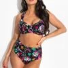 Sunshine High-Waist Tummy Control Brief - Black Multi -Sultry Curve 317440 20230612164500