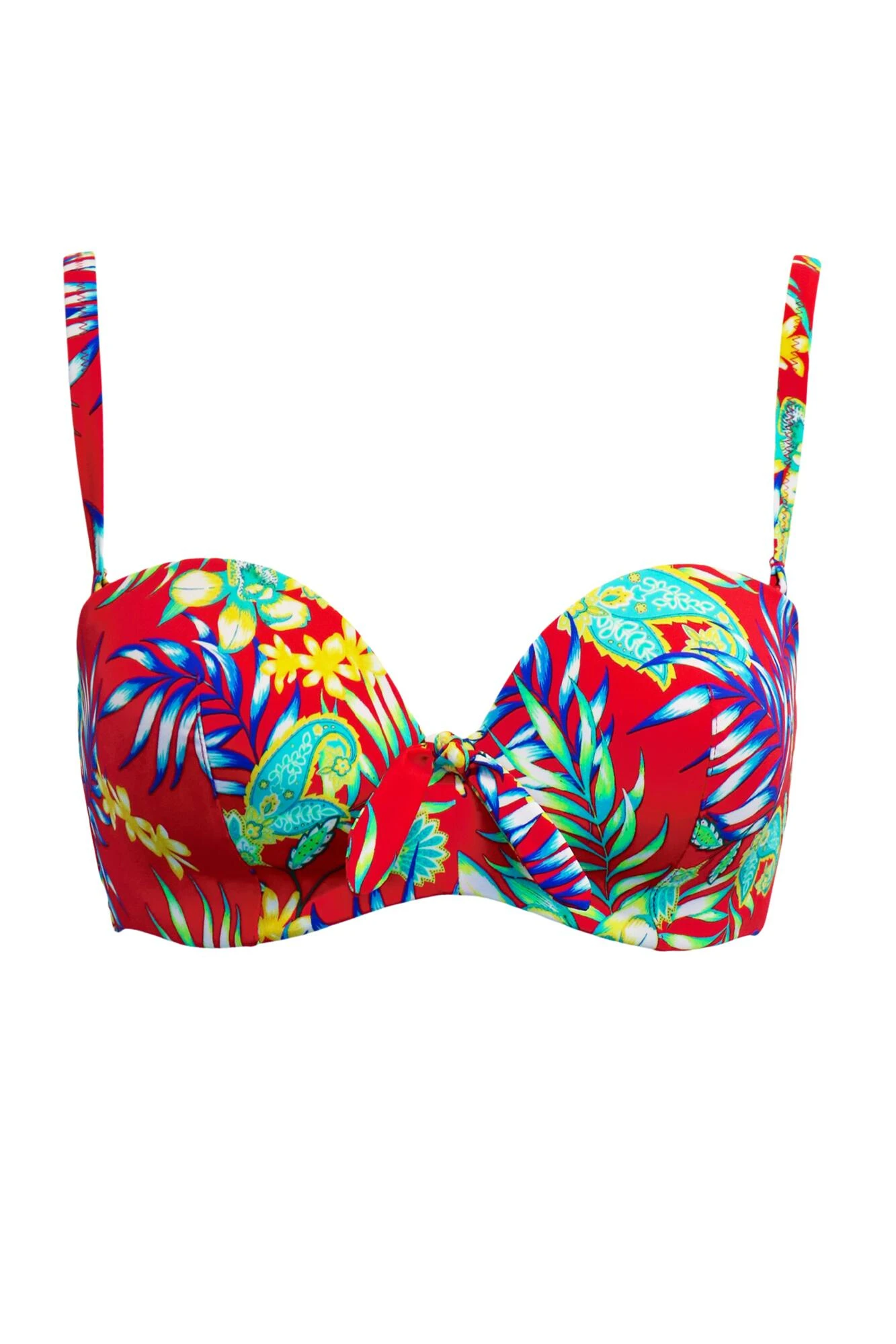 Heatwave Strapless Lightly Padded Top - Red Floral 10 Heatwave Strapless Lightly Padded Top - Red Floral - Image 8