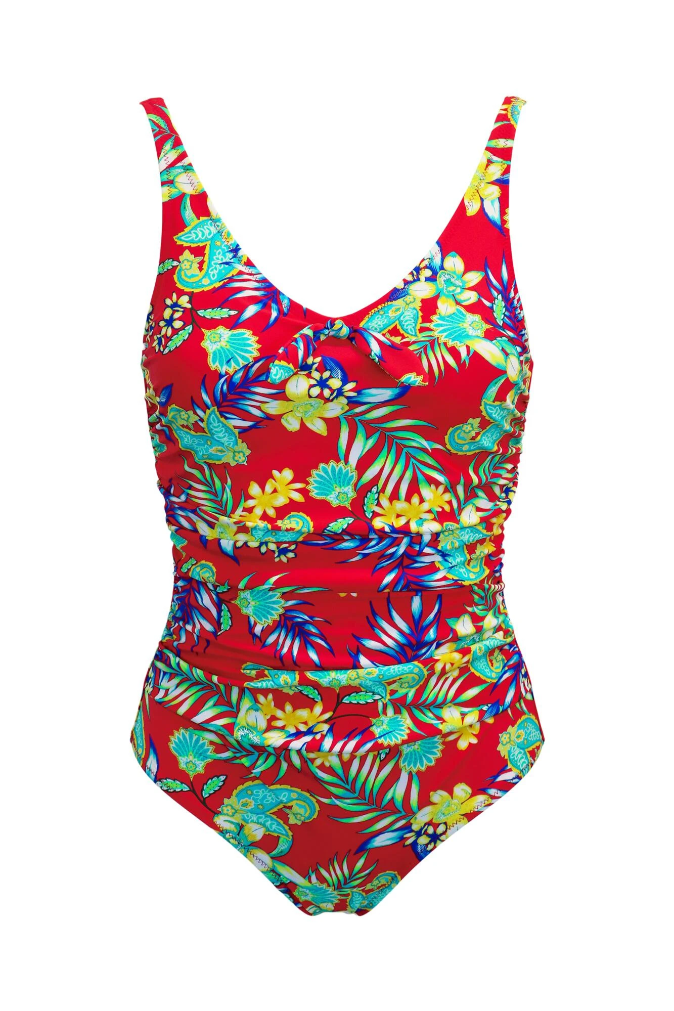Heatwave Scoop Neck Control Swimsuit - Red Floral 7 Heatwave Scoop Neck Control Swimsuit - Red Floral - Image 5