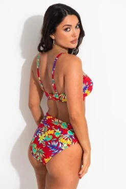 Heatwave Fold Over Tie Brief - Red Floral -Sultry Curve 317746 20230714115100