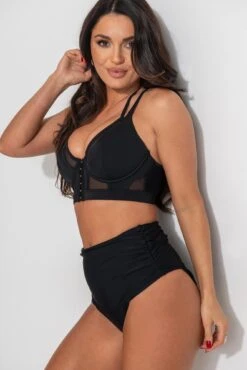 Space Tummy Control High Waist Brief - Black -Sultry Curve 318055 20230608150000
