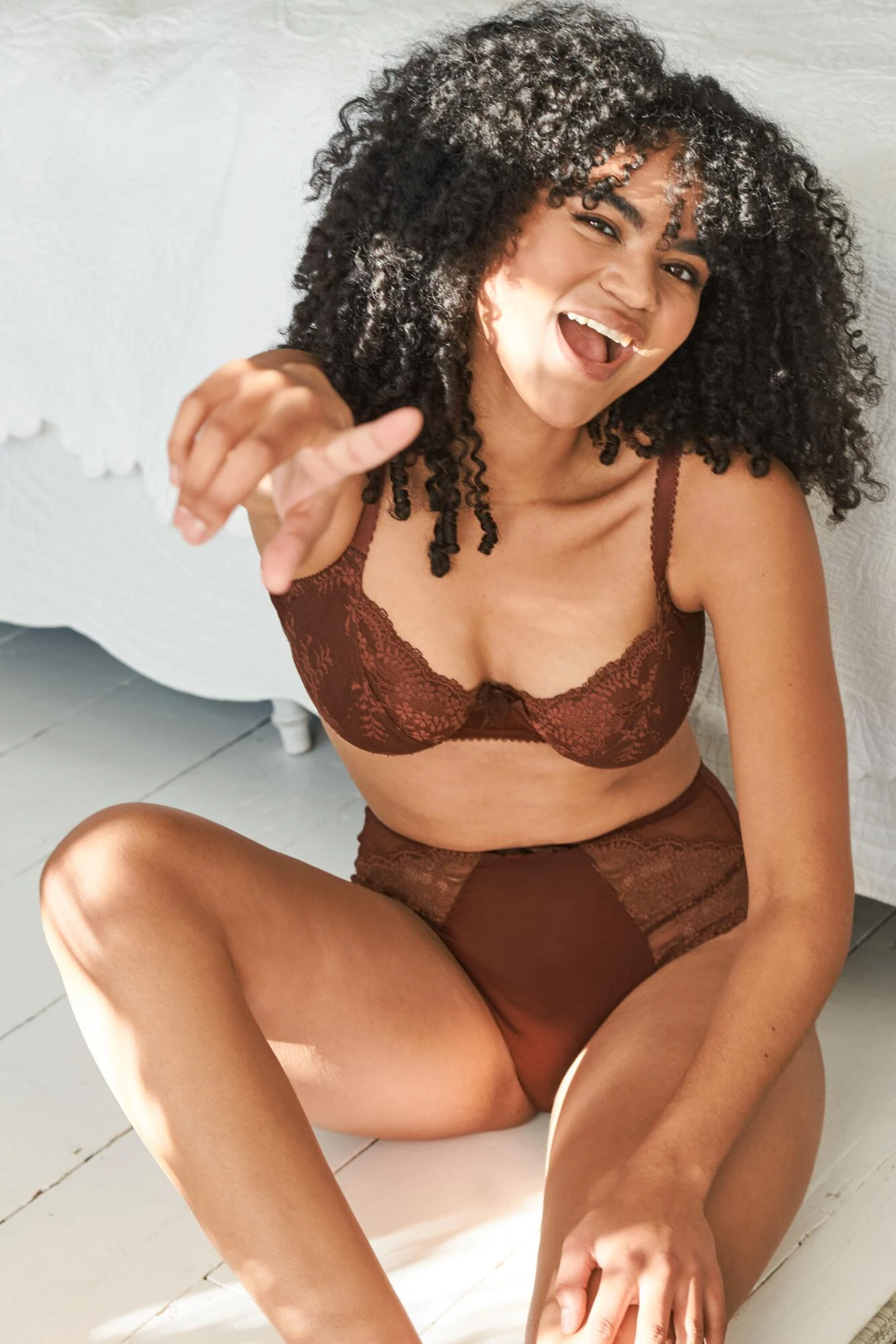 Flora Underwired Bra - Chocolate 7 Flora Underwired Bra - Chocolate - Image 5
