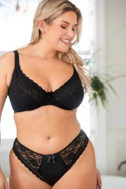 Rebel High Leg Brief - Black