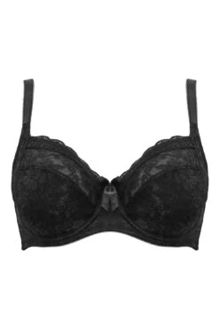 Rebel Underwired Side Support Bra - Black -Sultry Curve 319063 20230725150600
