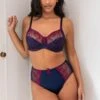 Imogen Rose Embroidered Brief - Navy/Raspberry 2 Imogen Rose Embroidered Brief - Navy/Raspberry -Sultry Curve 319605 20230728090500