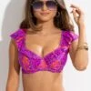 Bermuda Underwired Non-Padded Frill Top - Multi -Sultry Curve 320108 20230814143300