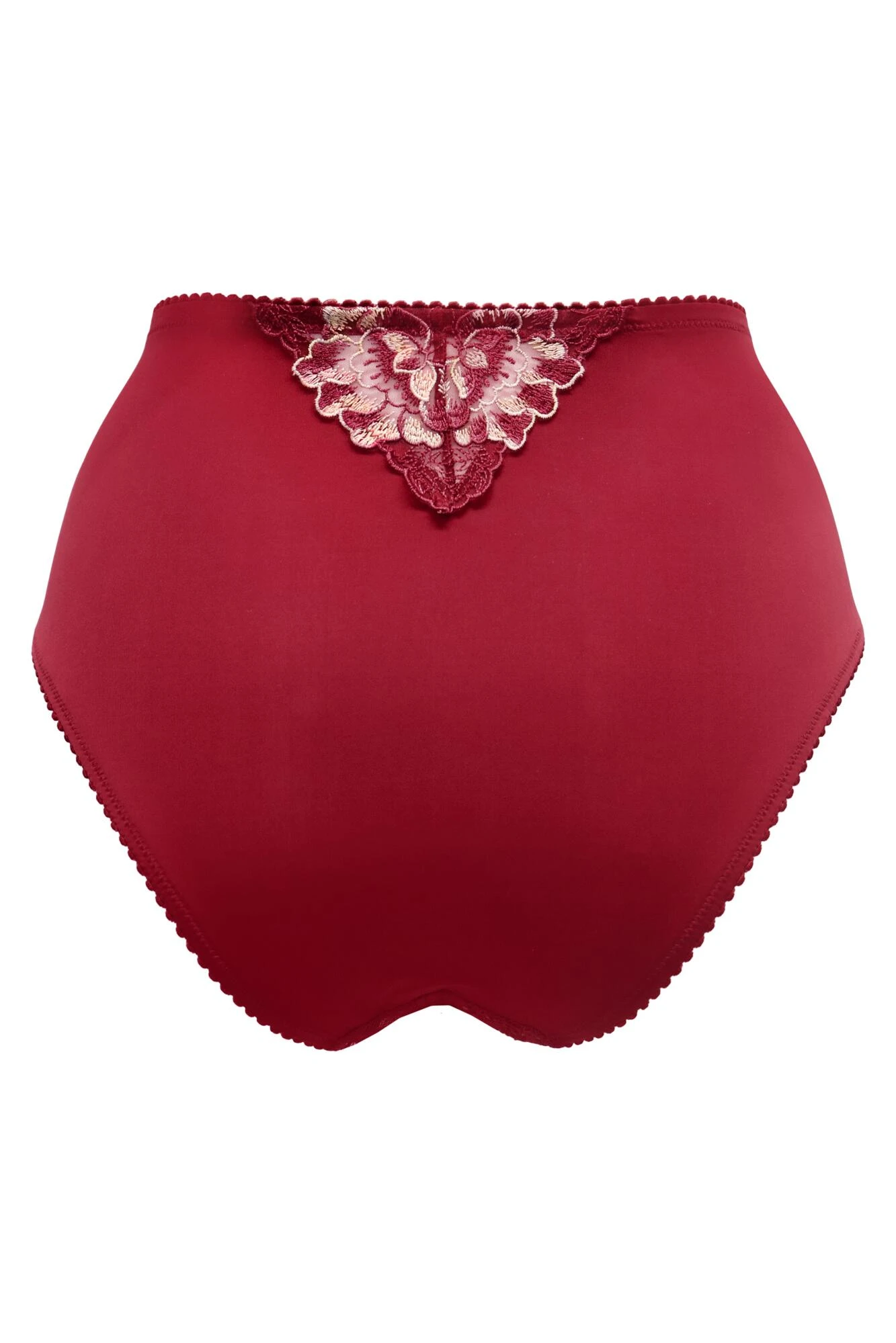 Sofia Emb Lace Embroidered Deep Brief - Red 7 Sofia Emb Lace Embroidered Deep Brief - Red - Image 5