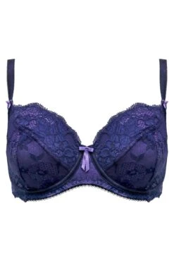 Amour Non Padded Bra - Navy/Lavender -Sultry Curve 320883 20230822164900
